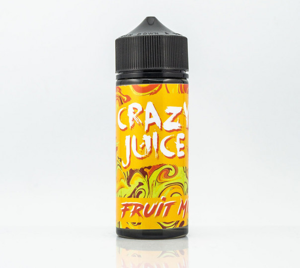 Рідина Crazy Juice Organic Fruit Mix 120ml 0mg без нікотину зі смаком цитрусів