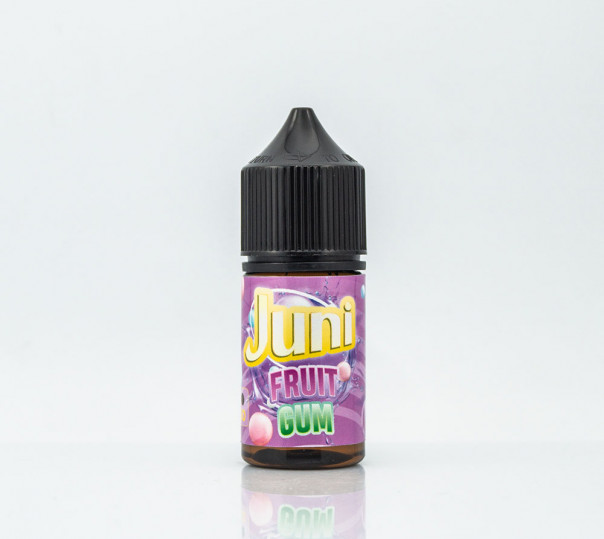 Рідина Juni Salt Fruit Gum 30ml 30mg на сольовому нікотині зі смаком фруктової жуйки