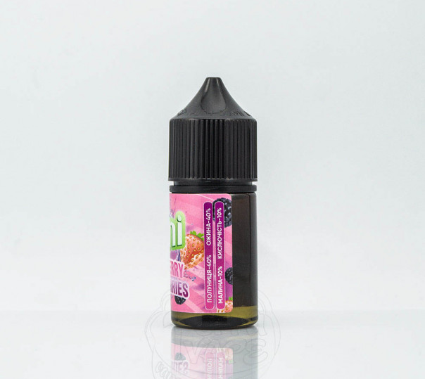 Рідина Juni Salt Strawberry Blackberries 30ml 30mg на сольовому нікотині зі смаком полуниці та ожини Рідина Juni Salt Strawberry Blackberries 30ml 30mg на сольовому нікотині зі смаком полуниці та ожини