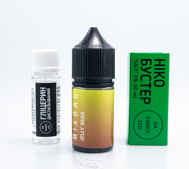 Рідина Mix Bar Salt Jelly Bear 30ml 65mg зі смаком желейних ведмедиків (набір компонентів)