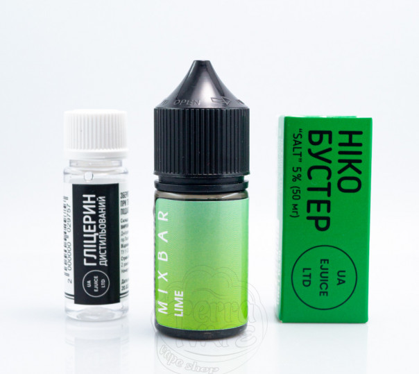 Рідина Mix Bar Salt Lime 30ml 65mg зі смаком лайма (набір компонентів)