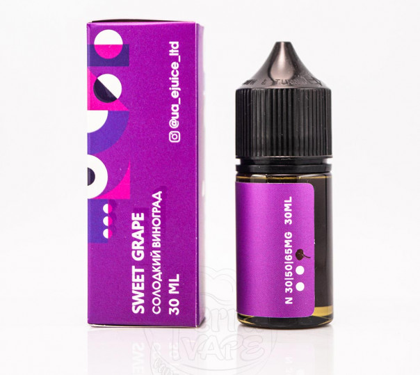 Рідина Mix Bar Salt Sweet Grape 30ml 30mg на сольовому нікотині зі смаком солодкого винограду Рідина Mix Bar Salt Sweet Grape 30ml 30mg на сольовому нікотині зі смаком солодкого винограду