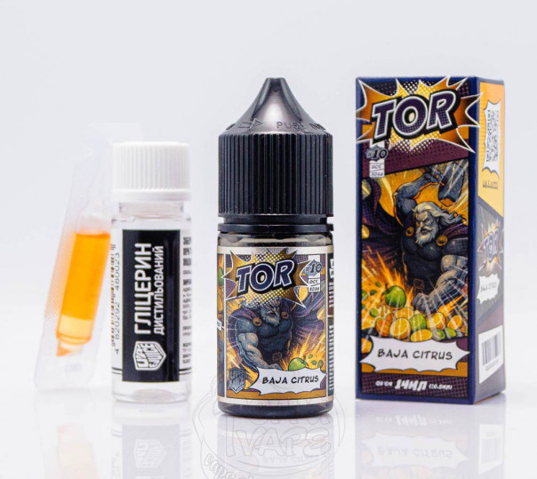 Рідина UA E-Juice Super Heroes Salt Baja Citrus 30ml 50mg зі смаком цитрусового лимонаду (набір компонентів)