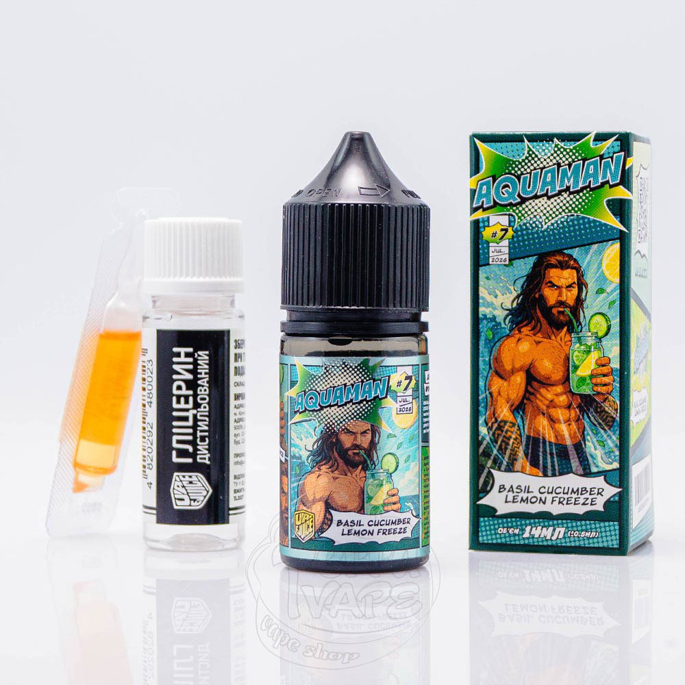 Жидкость UA E-Juice Super Heroes Salt Basil Cucumber Lemon Freeze