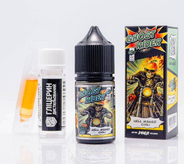 Рідина UA E-Juice Super Heroes Salt Hell Mango Chili 30ml 50mg зі смаком манго та чілі (набір компонентів)