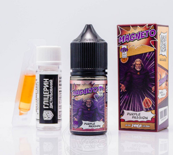 Рідина UA E-Juice Super Heroes Salt Purple Passion 30ml 50mg зі смаком маракуї, сливи і інжиру (набір компонентів)
