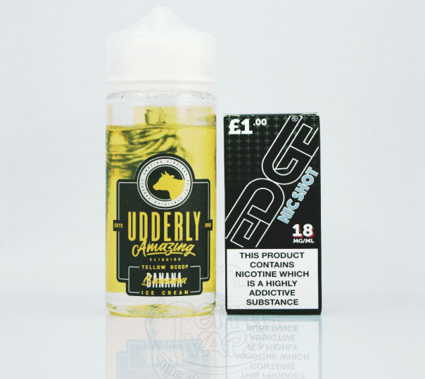 Udderly Amazing Banana Ice Cream 110ml 1.5mg на органічному нікотині