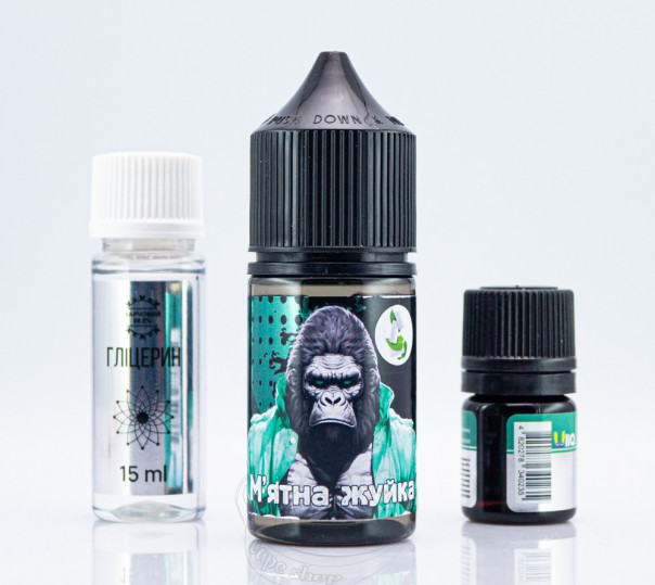 Рідина Uliq Salt М'ятна жуйка 30ml 50mg (набір компонентів)