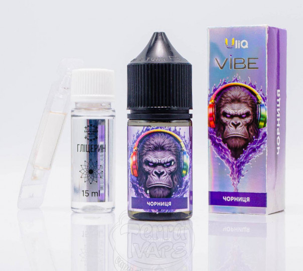 Рідина ULIQ Vibe Salt Чорниця 30ml 50mg (набір компонентів)