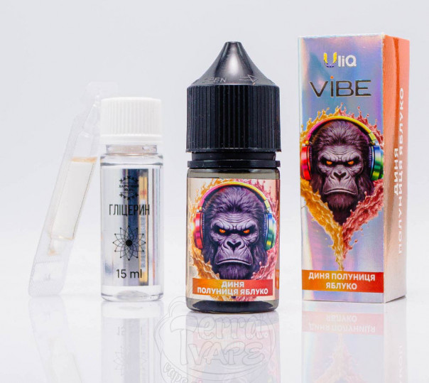 Рідина ULIQ Vibe Salt Диня Полуниця Яблуко 30ml 50mg (набір компонентів)