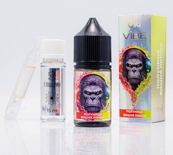 Рідина ULIQ Vibe Salt Полуниця Вишня Лимон 30ml 50mg (набір компонентів)
