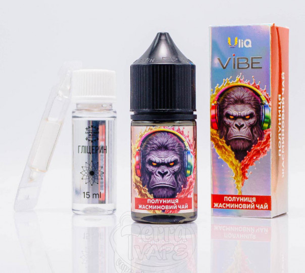 Рідина ULIQ Vibe Salt Полуниця Жасминовий Чай 30ml 50mg (набір компонентів)