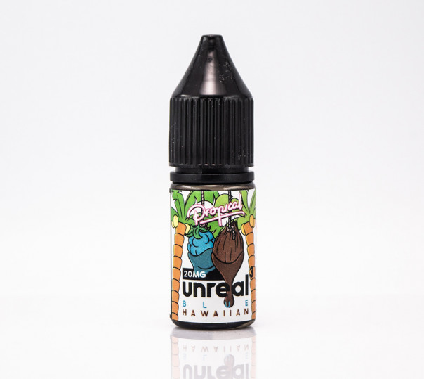Рідина Unreal Salt Blue Hawaiian 10ml 20mg на сольовому нікотині зі смаком малини та кокосу з холодком