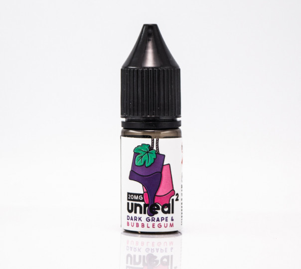Жидкость Unreal Salt Dark Grape Bubblegum 10ml 20mg на солевом никотине со вкусом виноградной жвачки