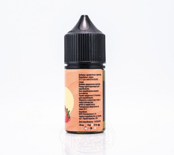 Рідина UVA Fresh Salt Strawberry Lemonade 30ml 50mg на сольовому нікотині зі смаком полуничного лимонаду