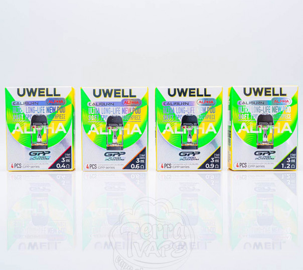 Картридж Uwell Caliburn GPP Alpha Cartridge 3ml для багаторазової POD системи Caliburn G5/G5 Koko/G5 Lite /G5 Lite SE/G5 Lite Koko G4, G4 Mini, G4 Pro, G3, GK3, G3 ECO, G3 Lite, G3 Pro, GK3 Pro, G4, G4 Pro, G4 Mini