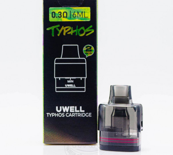 Картридж Uwell Typhos Pod Cartridge 6ml 0.3Ом для багаторазової POD системи Typhos