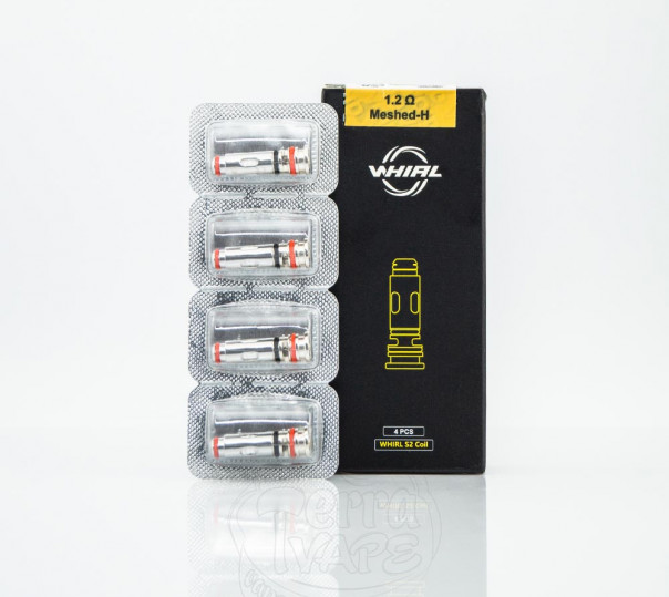 Випаровувач Uwell Whirl Coil Meshed-H 1.2 Ом для багаторазової POD системи Whirl S2, Whirl S Pod Kit