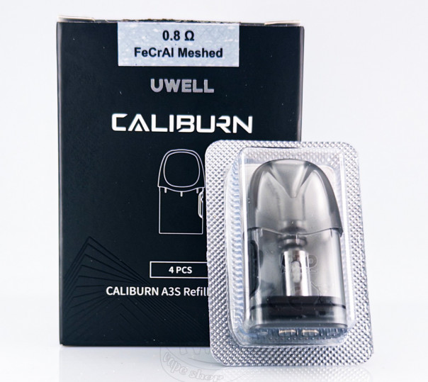 Картридж Картридж Uwell Caliburn A3S 0.8 Ом для багаторазової POD системи Caliburn A3, A3S, AK3 Pod Kit 2ml