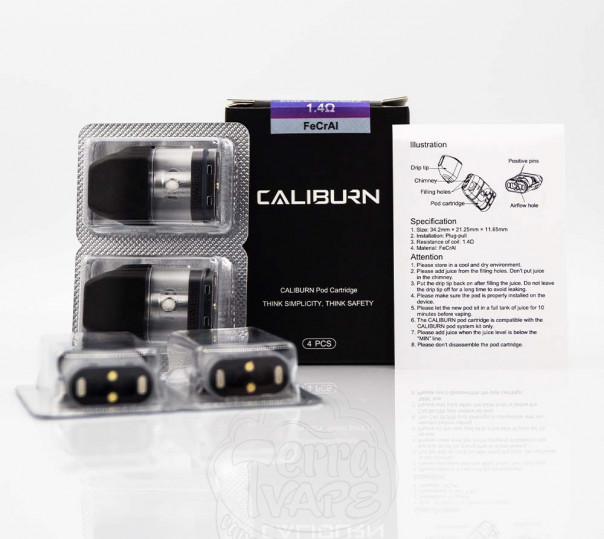 Картридж для багаторазової POD системи Uwell Caliburn, Caliburn Koko Pod Kit 2ml Картридж для багаторазової POD системи Uwell Caliburn, Caliburn Koko Pod Kit 2ml