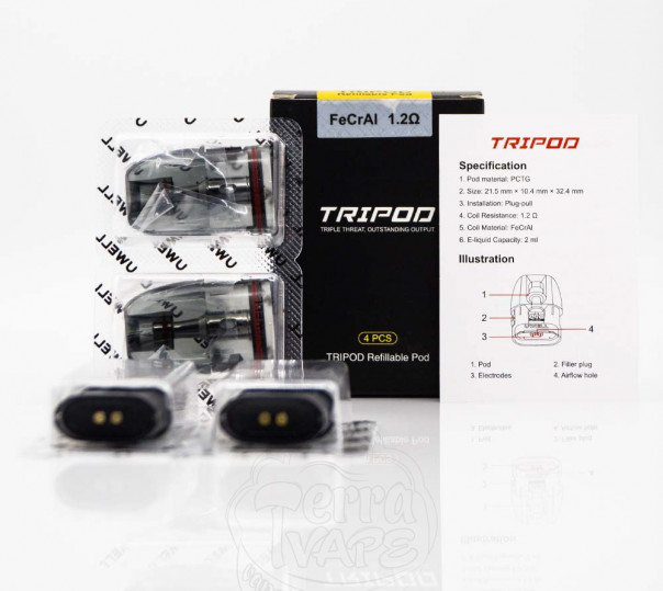 Картридж для багаторазової системи Uwell Tripod PCC Pod Kit Картридж для багаторазової системи Uwell Tripod PCC Pod Kit