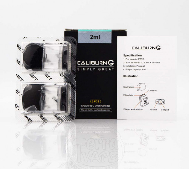 Порожній картридж для багаторазової POD системи Uwell Caliburn G, Caliburn Koko Prime Pod Kit 2ml