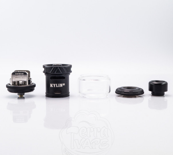 Vandy Vape Kylin 3 RTA Gunmetal Обслуговуваний бак Vandy Vape Kylin 3 RTA Gunmetal Обслуговуваний бак