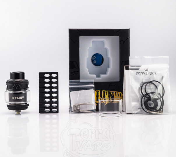 Vandy Vape Kylin 3 RTA Gunmetal Обслуговуваний бак Vandy Vape Kylin 3 RTA Gunmetal Обслуговуваний бак