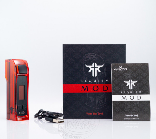 Vandy Vape Requiem Mod Clear Black Бокс мод