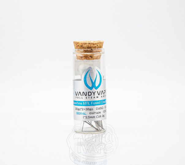 Спіралі для вейпа Vandy Vape Superfine MTL Fused Clapton Coil 10 штук