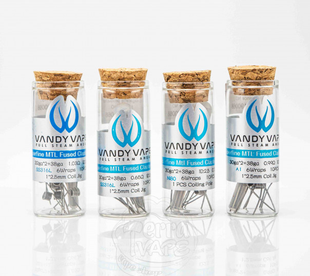 Спіралі для вейпа Vandy Vape Superfine MTL Fused Clapton Coil 10 штук