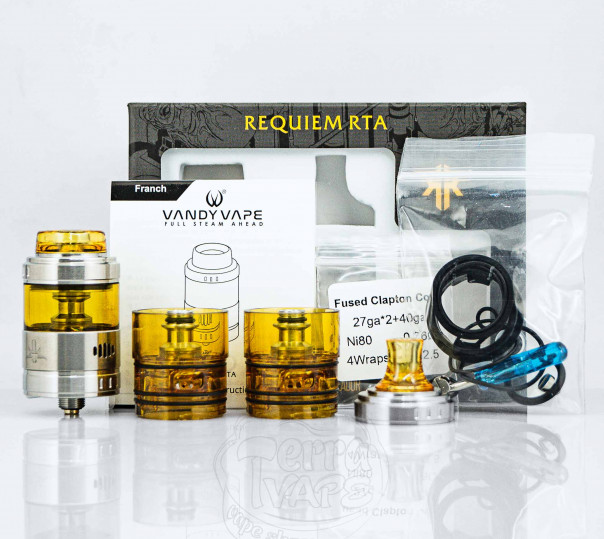 Vandy Vape Requiem RTA 4.5ml SS Обслуговуваний бак