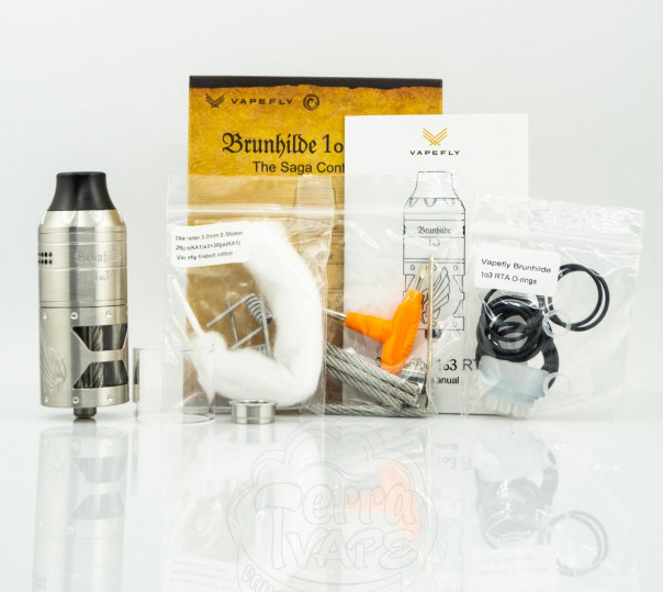 Vapefly Brunhilde 1o3 RTA SS Обслуговуваний бак