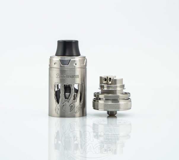 Vapefly Lindwurm RTA SS Обслуговуваний бак Vapefly Lindwurm RTA SS Обслуговуваний бак