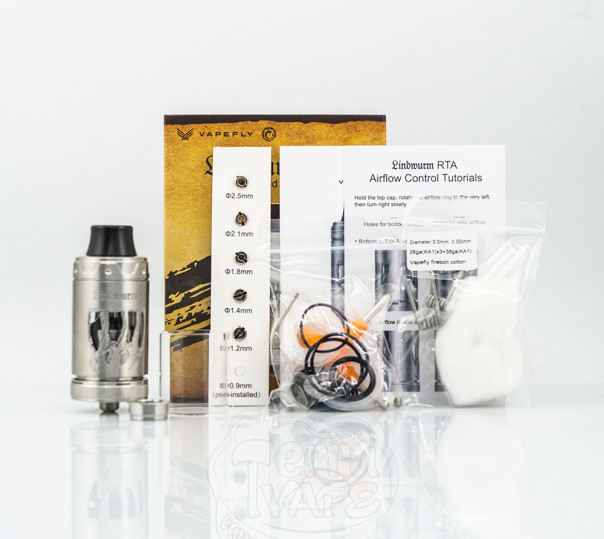 Vapefly Lindwurm RTA Black Обслуговуваний бак