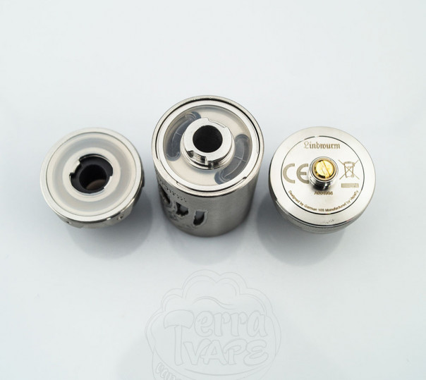 Vapefly Lindwurm RTA SS Обслуговуваний бак Vapefly Lindwurm RTA SS Обслуговуваний бак