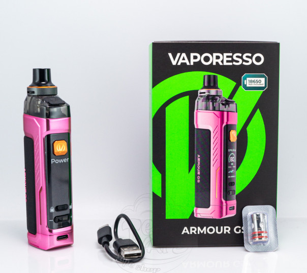 Vaporesso Armour GS Pod Mod Kit 80W Blue Електронна сигарета POD MOD Vaporesso Armour GS Pod Mod Kit 80W Blue Електронна сигарета POD MOD