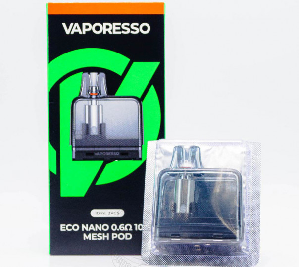 Картридж Vaporesso Eco Nano Pod Cartridge 0.6 Ом 10ml для багаторазової POD системи Eco Nano / 2 / Pro / Plus Kit