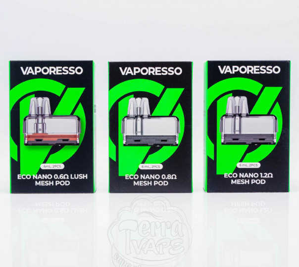 Картридж Vaporesso Eco Nano Pod Cartridge 6ml/10ml для многоразовой POD системы Eco Nano / 2 / Pro / Plus Kit