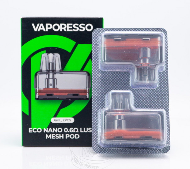 Картридж Vaporesso Eco Nano Pod Cartridge 0.6 Ом 6ml для багаторазової POD системи Eco Nano / 2 / Pro / Plus Kit