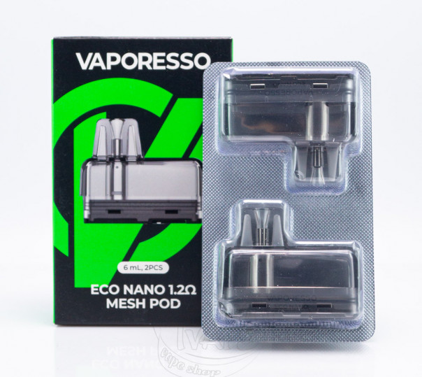 Картридж Vaporesso Eco Nano Pod Cartridge 1.2 Ом 6ml для багаторазової POD системи Eco Nano / 2 / Pro / Plus Kit