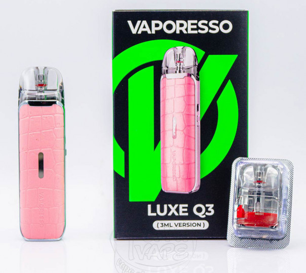 Vaporesso Luxe Q3 Pod System Kit 1450mAh Aegean Green Багаторазова POD система Vaporesso Luxe Q3 Pod System Kit 1450mAh Aegean Green Багаторазова POD система