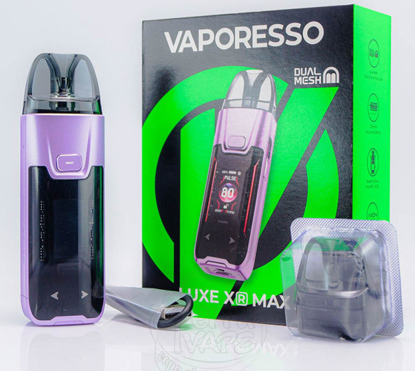 Vaporesso Luxe XR Max 2 Pod Mod Kit 3200mAh Dark Black Leather Многоразовая POD система
