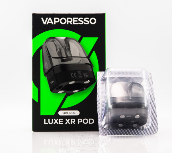 Порожній картридж Vaporesso Luxe XR Empty Pod 5ml RDL для багаторазової POD системи Luxe XR / XR Max / 2 / X Pro Pod Kit