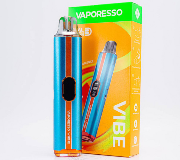 Vaporesso Vibe Pod System Kit 1100mAh Turbo Blue Багаторазова POD система