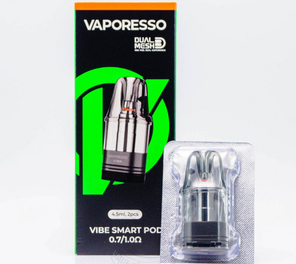 Картридж Vaporesso Vibe Smart Pod Cartridge 4.5ml 0.7/1.0Ом (Top Fill) для многоразовой POD системы Vibe / SE / SE 2 / Nano / Nano Pro