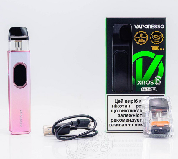 Vaporesso Xros 6 Pod Kit 1800mAh Dreamy Pink Багаторазова POD система