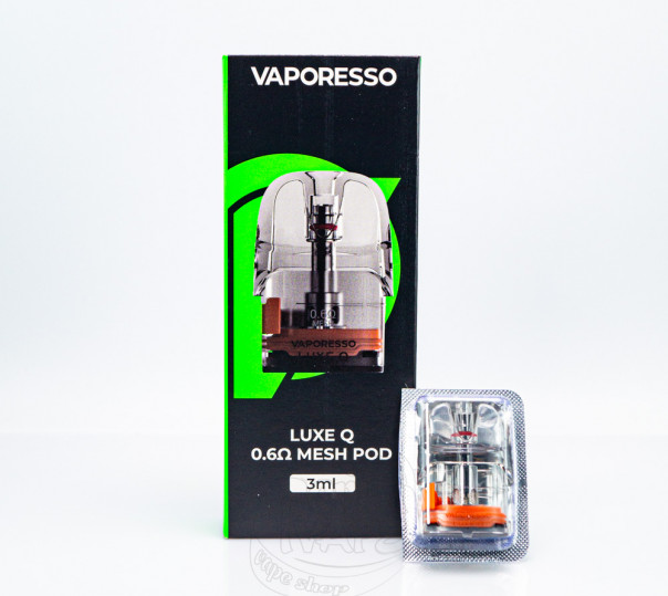 Картридж Vaporesso Luxe Q Mesh Pod для багаторазової POD системи Luxe QS, Q2, Q2 SE Pod Kit