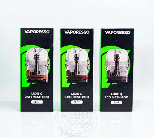 Картридж Vaporesso Luxe Q Mesh Pod для багаторазової POD системи Luxe QS, Q2, Q2 SE Pod Kit