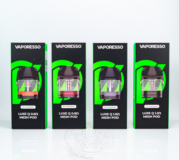 Картридж Vaporesso Luxe Q Mesh Pod для багаторазової POD системи Luxe QS, Q2, Q2 SE Pod Kit